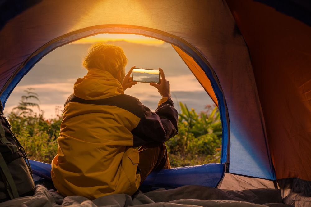 how to stay warm in a tent in winter